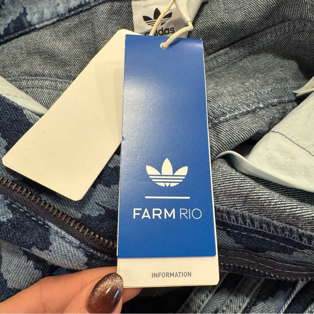 ADIDAS X FARM RIO DENIM TRACK PANT - Picture 7 of 9